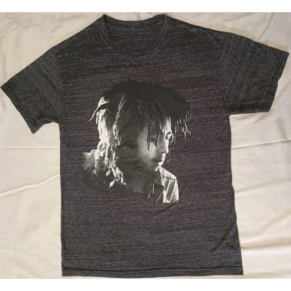 BOB MARLEY Black & Gray‎ Tee shirt Men Size Large Portrait
